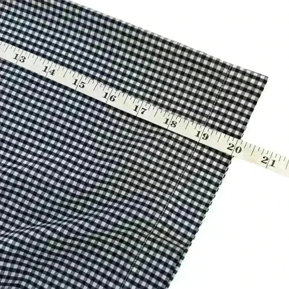 Men’s Chaps Easy Care Short Sleeved Black Checkered Button Down - Size 3XLT - Picture 9 of 10